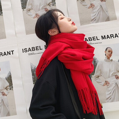 VISROVER novih 20 boja, ženski zimski šal, modni ženski šalovi od kašmira, zimski omoti jednobojni zimski hidžab, poklon