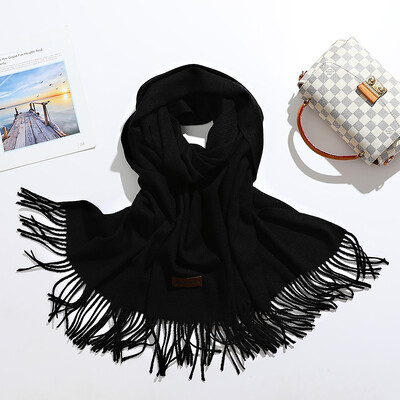 VISROVER novih 20 boja, ženski zimski šal, modni ženski šalovi od kašmira, zimski omoti jednobojni zimski hidžab, poklon