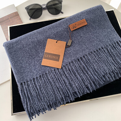 VISROVER novih 20 boja, ženski zimski šal, modni ženski šalovi od kašmira, zimski omoti jednobojni zimski hidžab, poklon