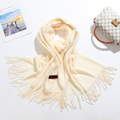 VISROVER novih 20 boja, ženski zimski šal, modni ženski šalovi od kašmira, zimski omoti jednobojni zimski hidžab, poklon