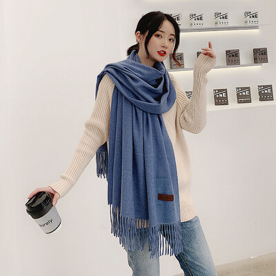 VISROVER novih 20 boja, ženski zimski šal, modni ženski šalovi od kašmira, zimski omoti jednobojni zimski hidžab, poklon