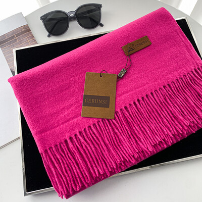 VISROVER novih 20 boja, ženski zimski šal, modni ženski šalovi od kašmira, zimski omoti jednobojni zimski hidžab, poklon