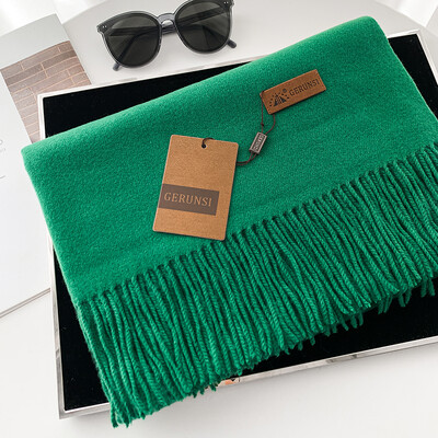 VISROVER novih 20 boja, ženski zimski šal, modni ženski šalovi od kašmira, zimski omoti jednobojni zimski hidžab, poklon