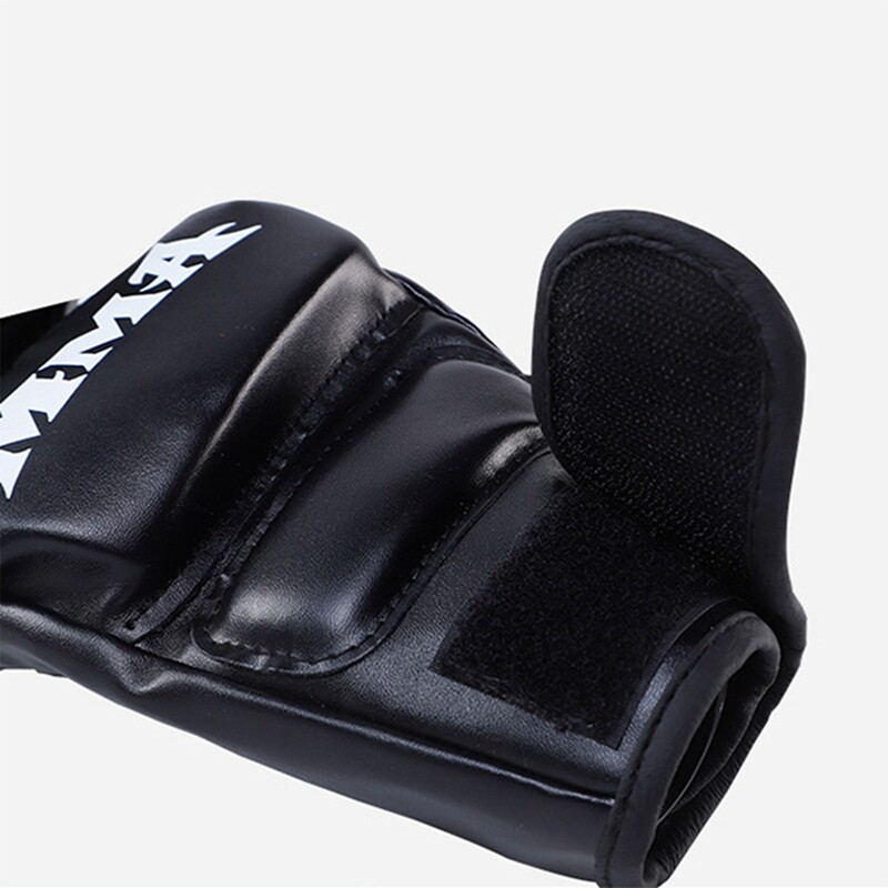PU Half Finger Boxing Gloves PU Δερμάτινα MMA Fighting Kick Boxing Gloves Karate Muay Thai Training Workout Gloves Training tools