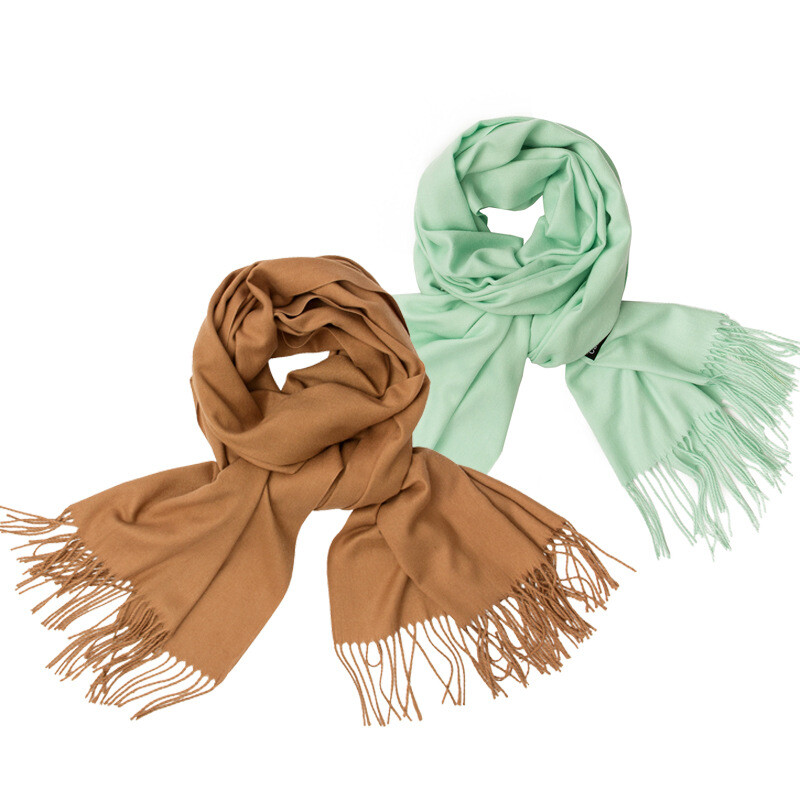 Vienspalvė mada, 2021 m., dizaineris Moteriškas šalikas Žieminis Hijabs Kutai Ilgi Moteriški Šaliai Kašmyro kaip Pashmina Hijabs Šalikai Apvyniojimai