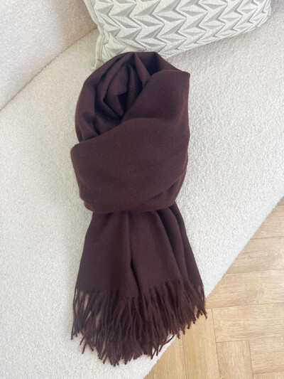 Anglija Ziemas Sieviešu Kašmira Jaunavas Vilnas Pušķis Šalle 190x30cm Vienkrāsains Melns Balts Silts Meiteņu Skolas Lielas Šalles