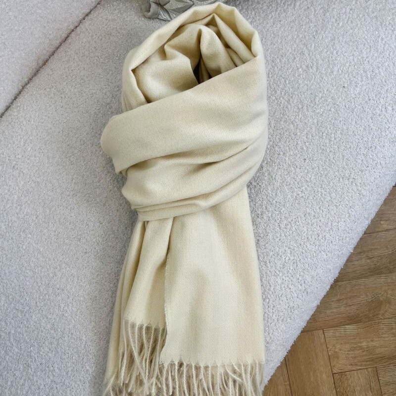 Anglija Ziemas Sieviešu Kašmira Jaunavas Vilnas Pušķis Šalle 190x30cm Vienkrāsains Melns Balts Silts Meiteņu Skolas Lielas Šalles