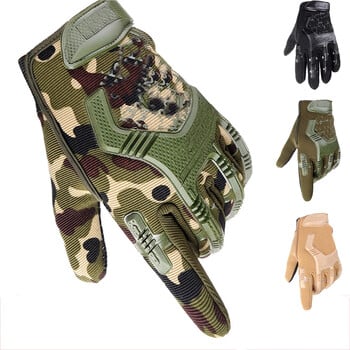 Tactical Gloves Half Finger Paintball Airsoft Shot Combat Anti-Skid Men Bicycle Full Finger Gloves Protective Gear