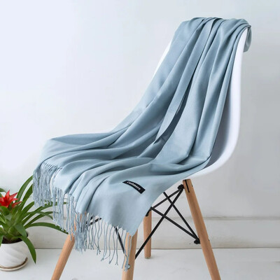 2024 Νέο λεπτό μονόχρωμο φούντα κασκόλ Κομψή απομίμηση κασμίρ Ζεστό σάλι Casual Outdoor Αντιανεμικό Ευέλικτο Φουλάρι λαιμού