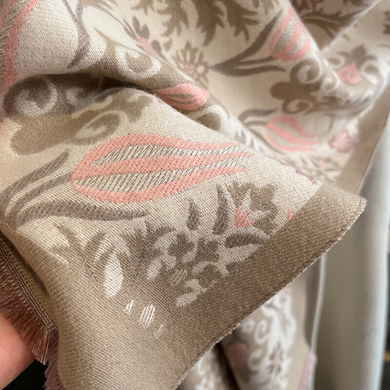 Χειμωνιάτικο ζεστό κασμίρ κασκόλ για γυναίκες Πολυτελής κουβέρτα πασμίνας Χοντρό σάλι μαντήλι Μόδα Bufanda Echarpe Poncho 2024