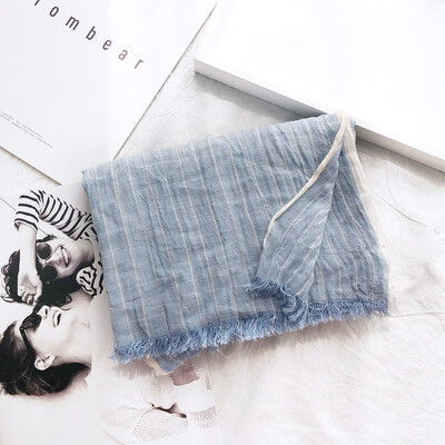 Pamut és vászon férfi sál divat csíkos férfi sálak hosszú kendők Bufandas ősz tél meleg pashmina férfi kiegészítők