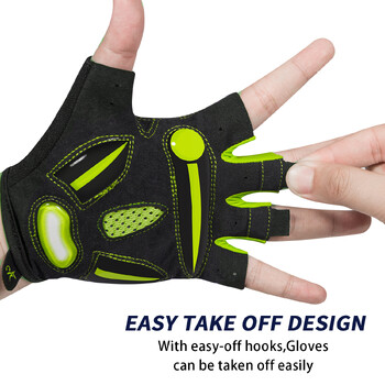 MOREOK Bike Gloves 5mm Liquid Gel Pad Bicycle Gloves Αντικραδασμικά Γάντια Mountain Bike Gloves DH Road Biking Cycling Gloves for Men Women