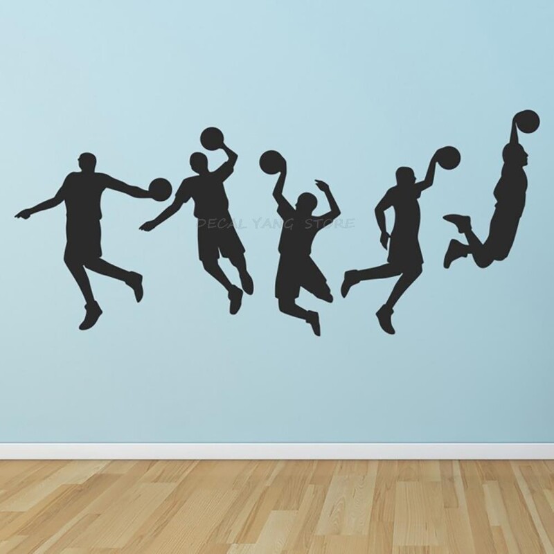 DECALYANG miegamojo vinilo namų dekoro lipdukas Krepšinio žaidėjo sporto sienos lipdukas G-20