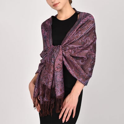 Prabangaus prekės ženklo rudeninis kašmyro Pashmina skara moteriška apvyniojama šilta žiemine skarele Dizaino spauda Moteriška medvilninė skara 2023 m.