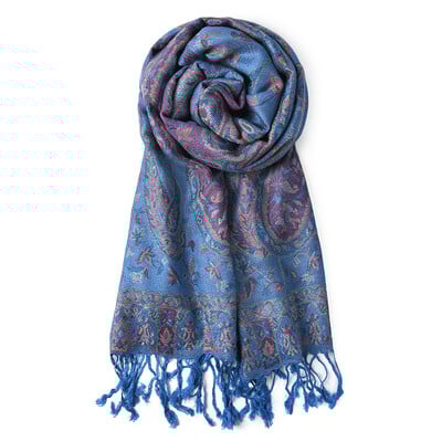 Prabangaus prekės ženklo rudeninis kašmyro Pashmina skara moteriška apvyniojama šilta žiemine skarele Dizaino spauda Moteriška medvilninė skara 2023 m.