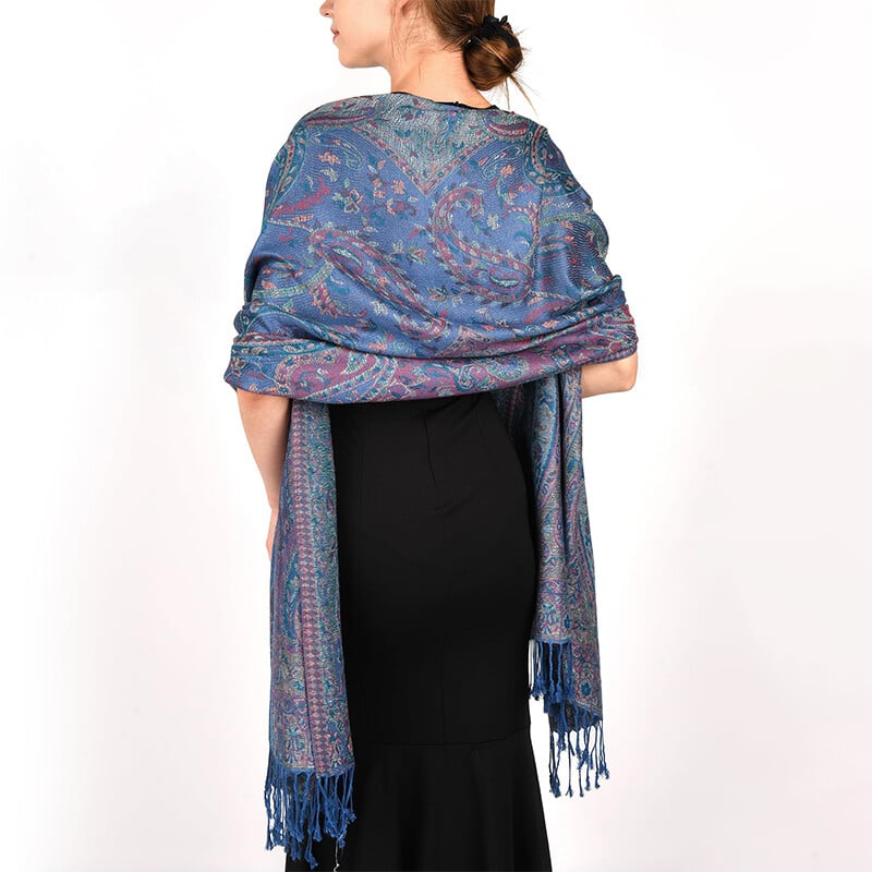 Prabangaus prekės ženklo rudeninis kašmyro Pashmina skara moteriška apvyniojama šilta žiemine skarele Dizaino spauda Moteriška medvilninė skara 2023 m.