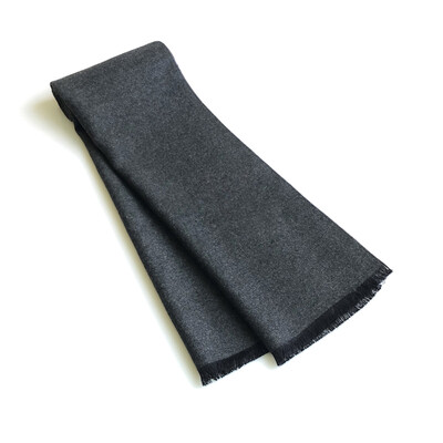 2024 dvostrani sivi muški šal od kašmira Modni jednostavni jednobojni šalovi 30cm * 180cm zimski topli glatki šal