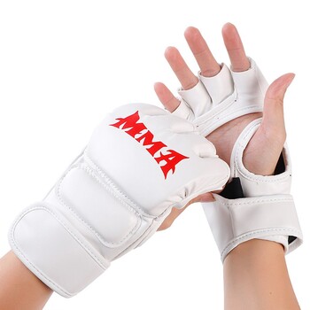 Боксови ръкавици Kick MMA за мъже, жени PU Karate Muay Thai Guantes De Boxeo Free Fight MMA Sanda Training Adults Kids Equipment