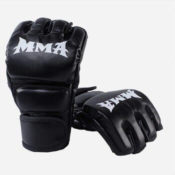 Боксови ръкавици Kick MMA за мъже, жени PU Karate Muay Thai Guantes De Boxeo Free Fight MMA Sanda Training Adults Kids Equipment