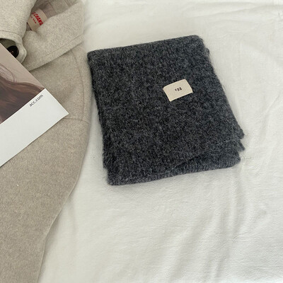 Női kasmír sálak Lady Winter Thicken Warmer Puha pashmina kendők Női tiszta színű kötött hosszú sál nőknek