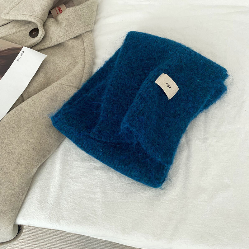 Női kasmír sálak Lady Winter Thicken Warmer Puha pashmina kendők Női tiszta színű kötött hosszú sál nőknek