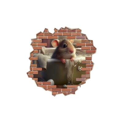 Mieli virtuvės pelės sienos lipdukai Vonios kambario tualeto dekoras Svetainės spintelė Namų dekoravimo lipdukai Lipni sieninė sienelė S14