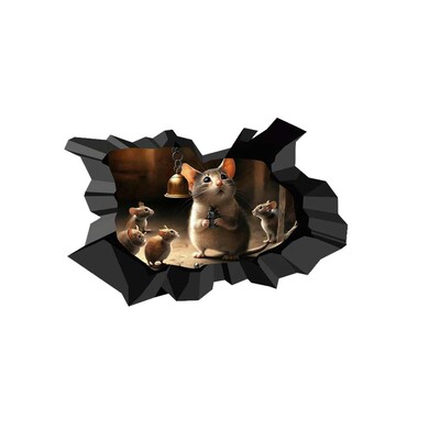 Mieli virtuvės pelės sienos lipdukai Vonios kambario tualeto dekoras Svetainės spintelė Namų dekoravimo lipdukai Lipni sieninė sienelė S14