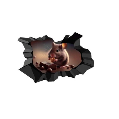 Mieli virtuvės pelės sienos lipdukai Vonios kambario tualeto dekoras Svetainės spintelė Namų dekoravimo lipdukai Lipni sieninė sienelė S14