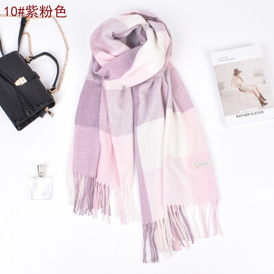 Őszi és téli divat Új stílus utánzat kasmír színben passzoló bojtos sál selyem sál fényvédő és meleg kendő