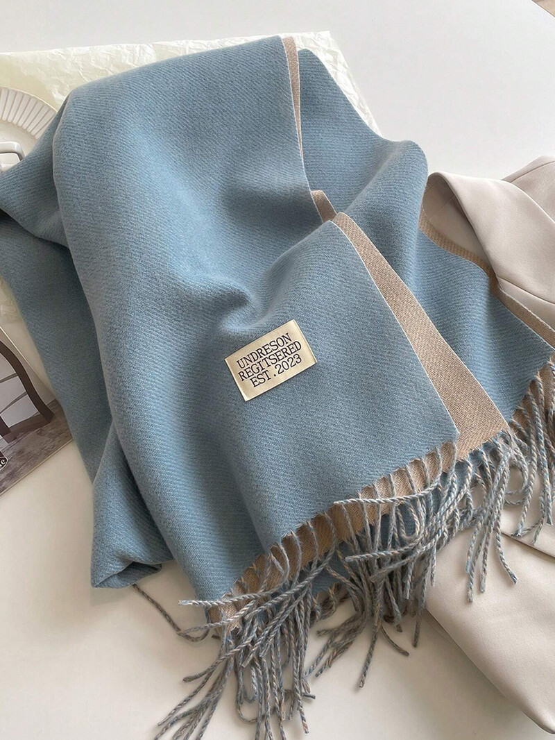 2024 új női dupla kasmír sál nagy kendő téli meleg puha tömör divat márka Bandana Lady Pashmina bojt takaró sálak