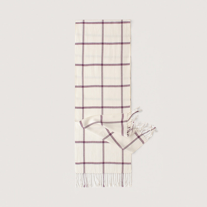 Eșarfe în carouri 100% viscoză, pentru femei, bărbați, cașmir, eșarfă lungă cu ciucuri 190*32, culoare albă, eșarfă pentru bărbat de afaceri 2024