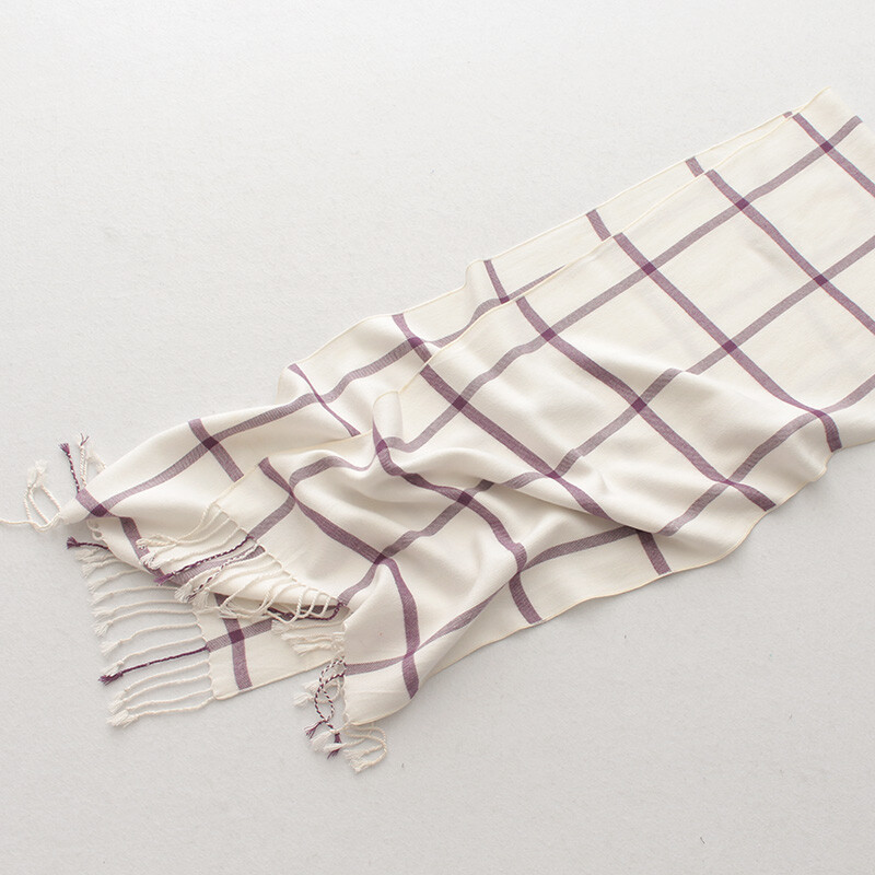 Eșarfe în carouri 100% viscoză, pentru femei, bărbați, cașmir, eșarfă lungă cu ciucuri 190*32, culoare albă, eșarfă pentru bărbat de afaceri 2024