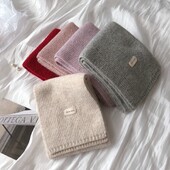 Női kasmír sálak Lady Winter Vastag, Meleg Puha Pashmina Kendők Női Tiszta színű Kötött Hosszú Sál Női