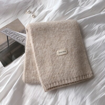 Női kasmír sálak Lady Winter Vastag, Meleg Puha Pashmina Kendők Női Tiszta színű Kötött Hosszú Sál Női