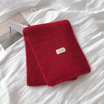 Női kasmír sálak Lady Winter Vastag, Meleg Puha Pashmina Kendők Női Tiszta színű Kötött Hosszú Sál Női