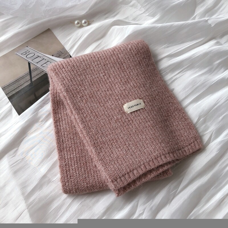 Női kasmír sálak Lady Winter Vastag, Meleg Puha Pashmina Kendők Női Tiszta színű Kötött Hosszú Sál Női