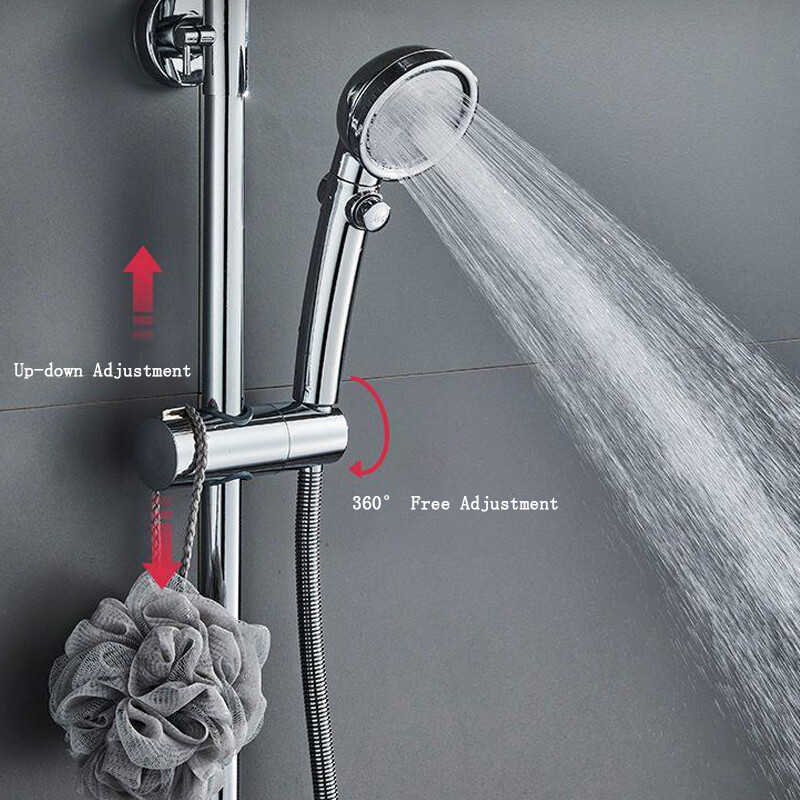 Vonios kambario aksesuarai Universalūs 18–25 mm ABS plastikiniai dušo čiuožyklos strypo laikiklis Reguliuojamas spaustuko laikiklio laikiklio laikiklio keitimas