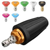 Turbó fúvóka nagynyomású mosóhoz, forgó fúvóka és 7 csúcs, 1/4 hüvelykes gyorscsatlakozó, 4000 PSI