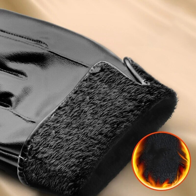 Téli kerékpáros kesztyű férfi motoros téli kültéri vízálló és hideg védő kupac vastag elektromos autós meleg kesztyű