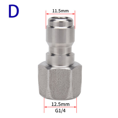 Adaptor pentru mașină de spălat cu înaltă presiune Conector rapid de 1/4" Montaj cu eliberare rapidă Mașină de spălat cu putere Conexiune rapidă Cuplaj rapid de 1/4 inch