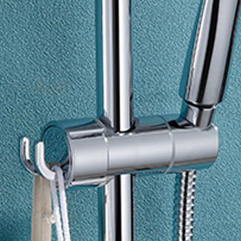 Zuhanypermetező tartó Csúszó rúd Levehető zuhanytartó állvány 360 fokban forgatható permetezőállvány Állítható zuhanypermetező tartó