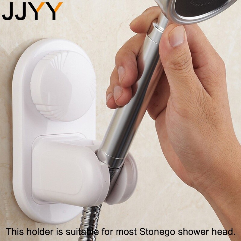 Állítható zuhanytartó falra szerelhető univerzális tapadókorongok zuhanyfejhez ABS 360°-ban forgatható fürdőszobai konzol 5 módos rögzítőtalp