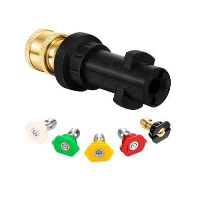 6 db autótartozék 1800psi elektromos magasnyomású mosó adapter karcherhez k2k3k4k5k6k7 fúvóka szórópisztoly vizes autómosáshoz
