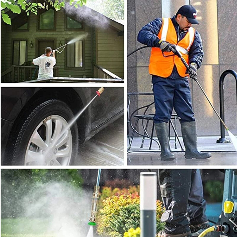 6 db autótartozék 1800psi elektromos magasnyomású mosó adapter karcherhez k2k3k4k5k6k7 fúvóka szórópisztoly vizes autómosáshoz