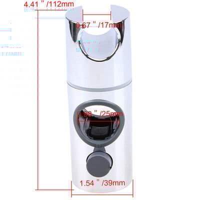 Suport reglabil pentru cap de duș 22 mm/25 mm clemă șină pentru cap de duș Suport glisor Accesorii pentru baie Rotire la 360°