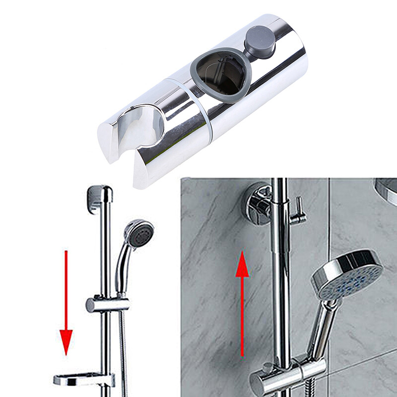 Suport reglabil pentru cap de duș 22 mm/25 mm clemă șină pentru cap de duș Suport glisor Accesorii pentru baie Rotire la 360°