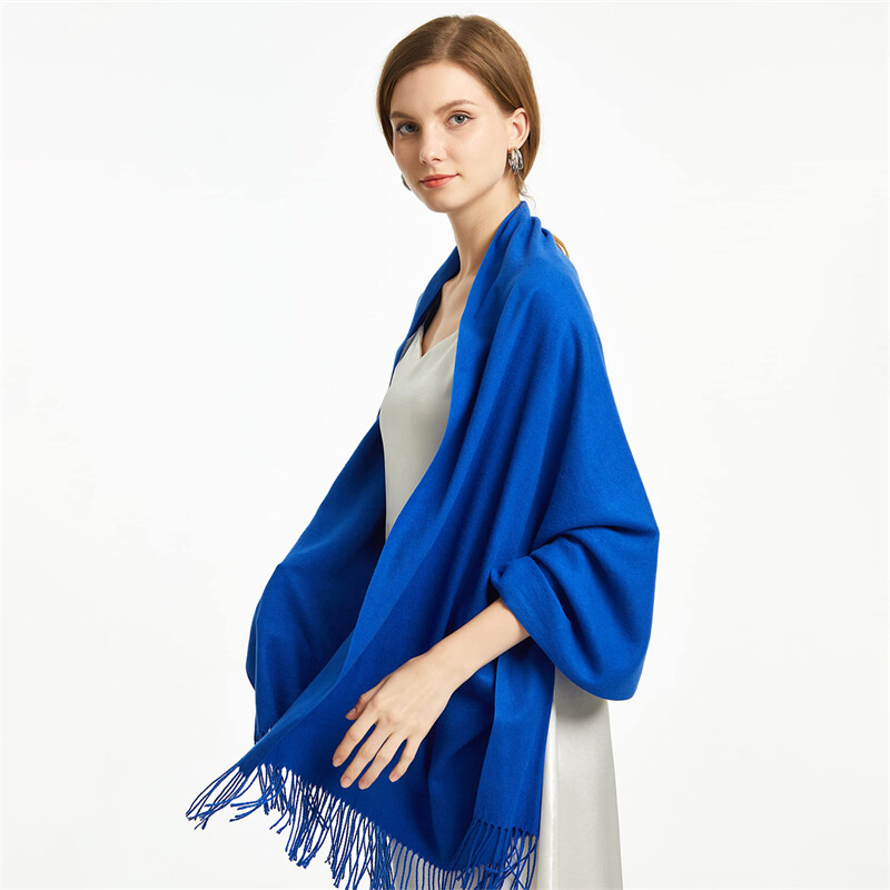 2024. Zimski šal za žene Dugi topli šalovi od kašmira Hidžab Jednobojni ženski omot Ženski pašmina bandana šalovi za glavu Echarpe