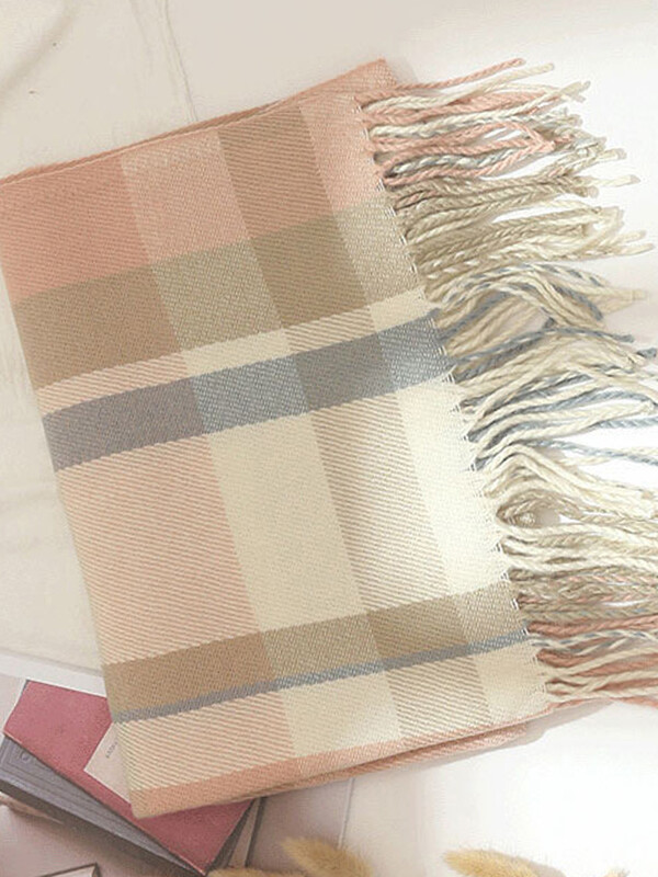 Nou 2023 imitație de cașmir femei eșarfă iarnă dulce stil preppy eșarfă cu franjuri Pashmina Mujer Foulard Bufanda șaluri lungi