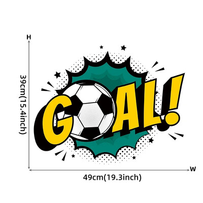 1 db Goal futball falmatricák gyerekeknek fiúszoba dekoráció gyerekszoba hálószoba nappali falmatricák dekoratív matricák