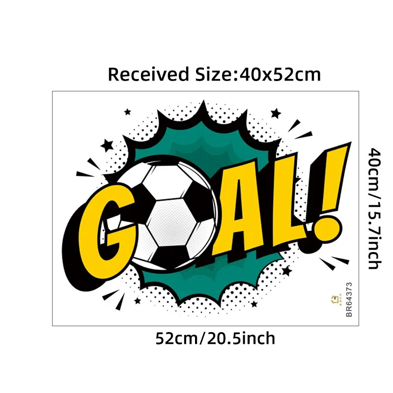 1 db Goal futball falmatricák gyerekeknek fiúszoba dekoráció gyerekszoba hálószoba nappali falmatricák dekoratív matricák